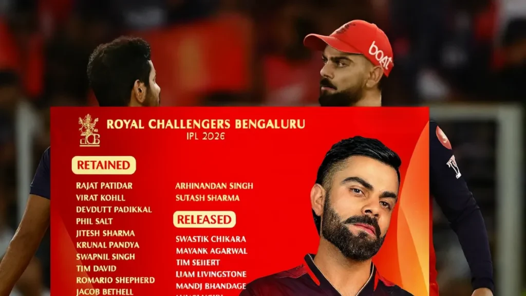 Expected Rcb ka retention list 2026 players list